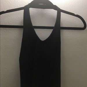 Ribbed, Crop Halter Top